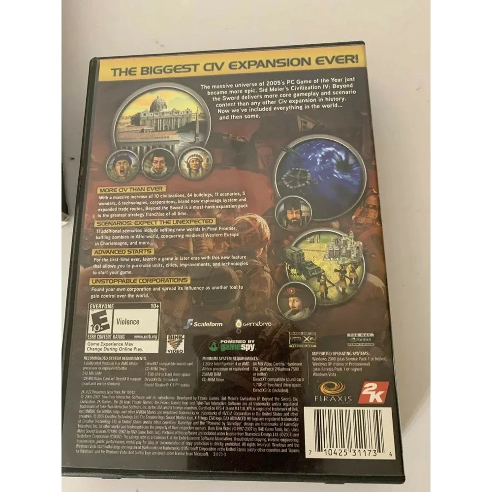 Sid Meier's Civilization IV Beyond the‎ Sword Expansion Pack